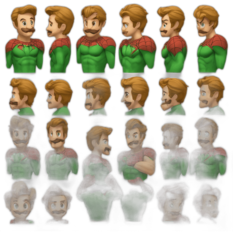 Luigi et Spider-Man fusioner emoji