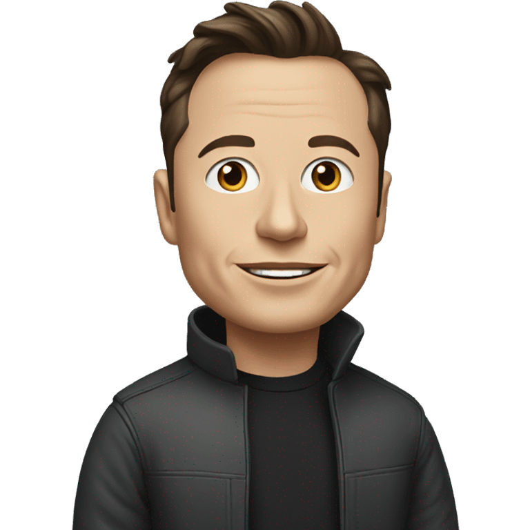 elon musk but black emoji