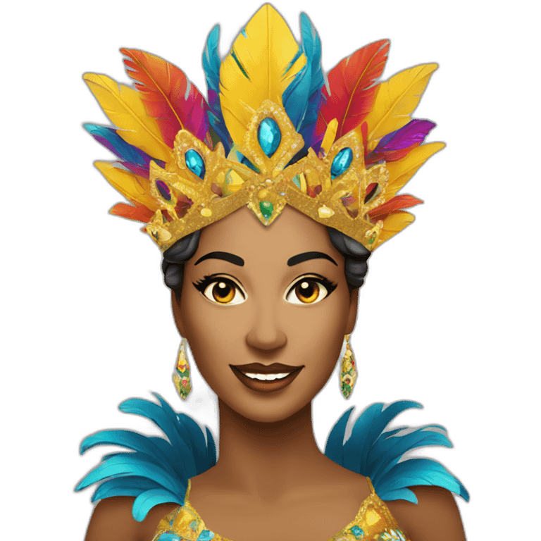 Queen of rio carnival emoji