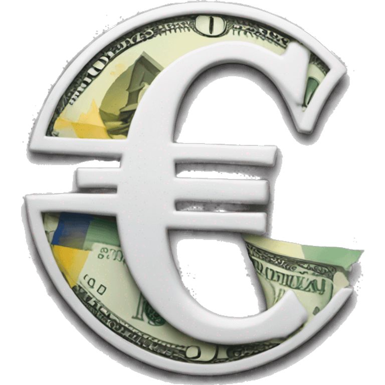 euro with dollar logo emoji