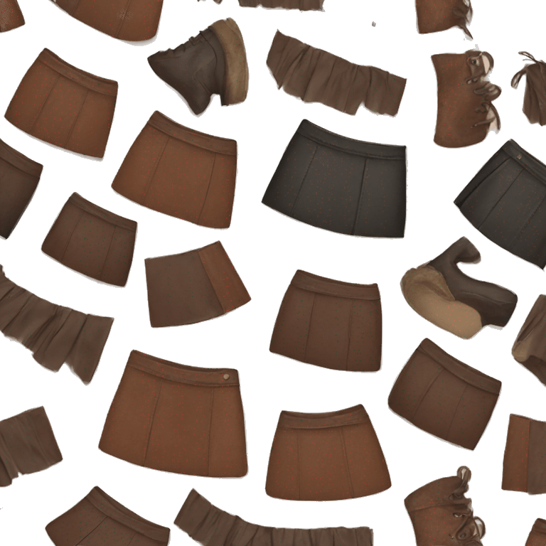 Mini leather skirt  emoji