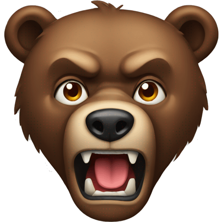 Angry Brown bear emoji