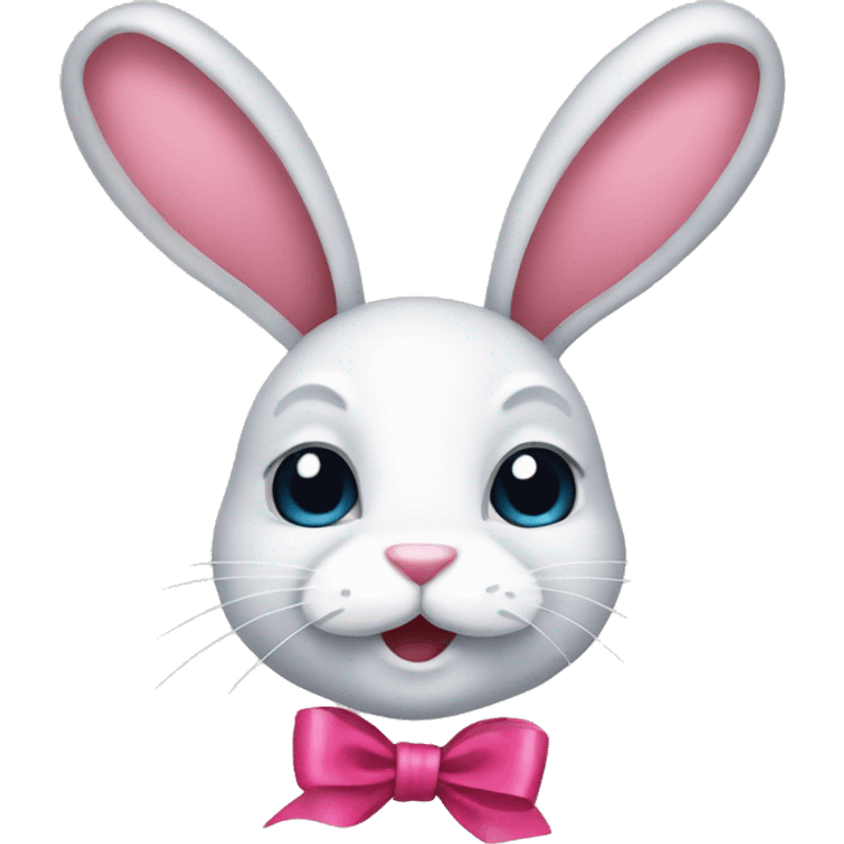 Bunny with ribon emoji