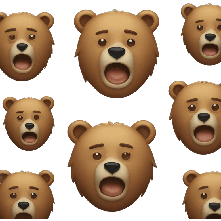  a bear crying emoji