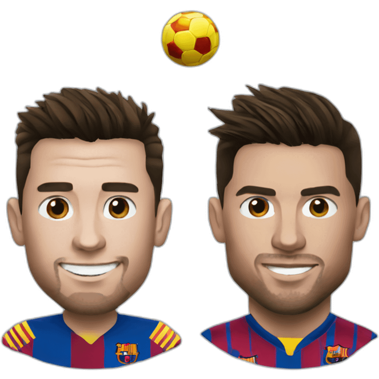 Messi and Ronaldo emoji