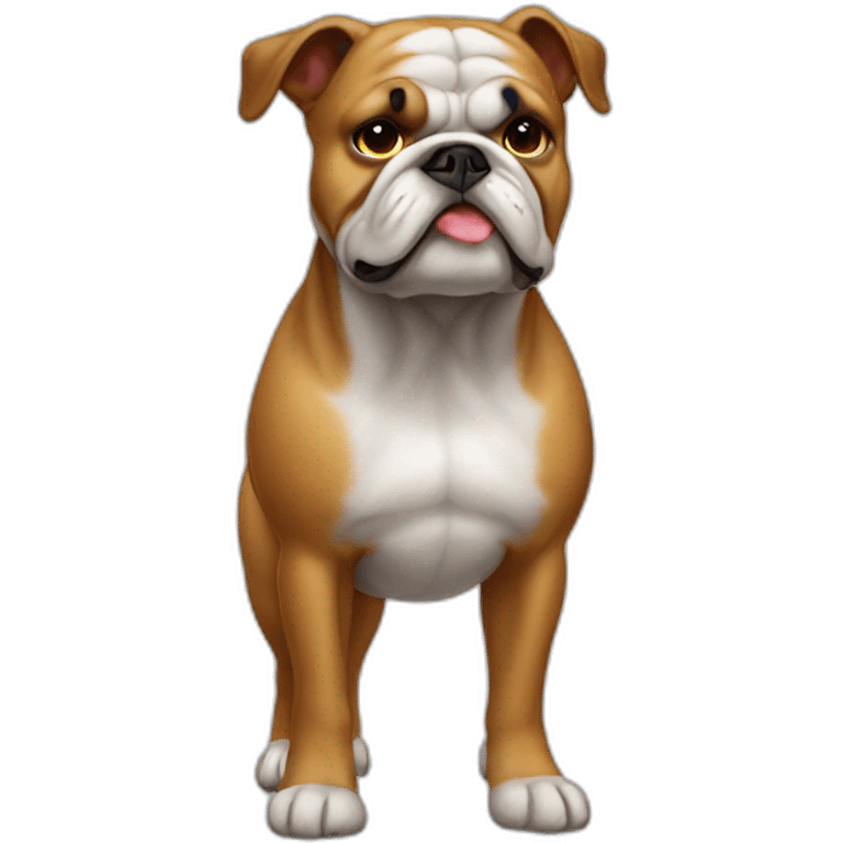 Dog Bulldog full-height emoji