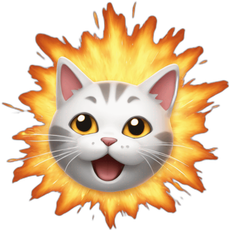 exploding kitten emoji