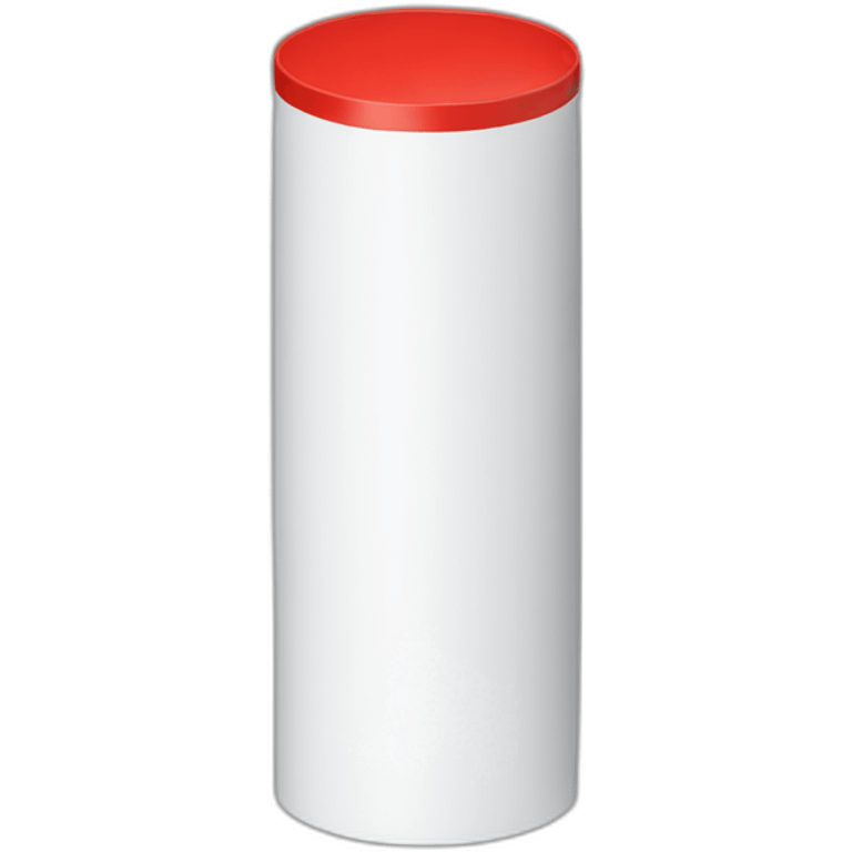 white-and-red-cylinder emoji