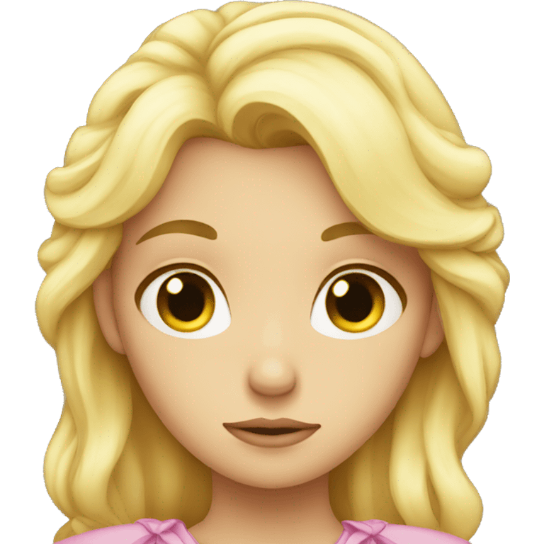 Sad Blonde Princess emoji