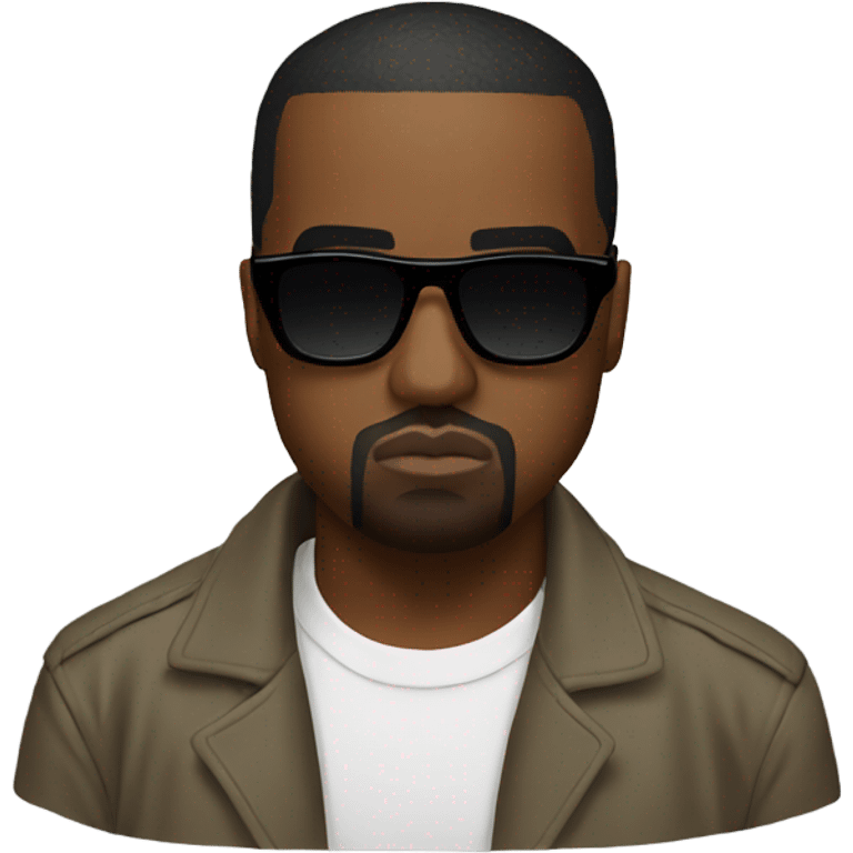 kanye west with sunglasses emoji