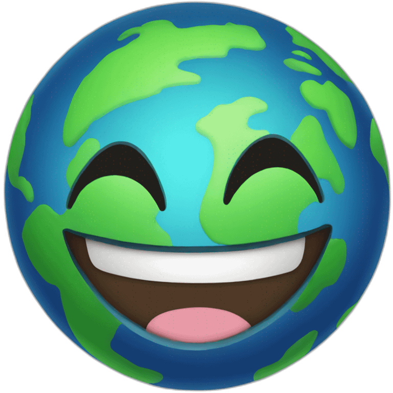 smiling earth emoji