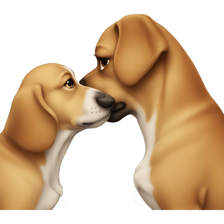 Dog kissing  emoji