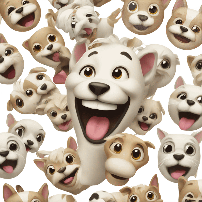 Fun smiling animals emoji