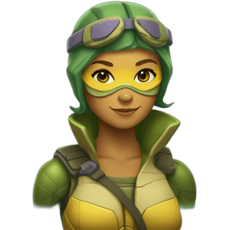 April O'Neil ninja turtle emoji