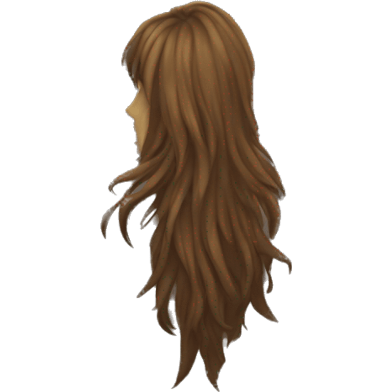 mysterious solo with long hair emoji