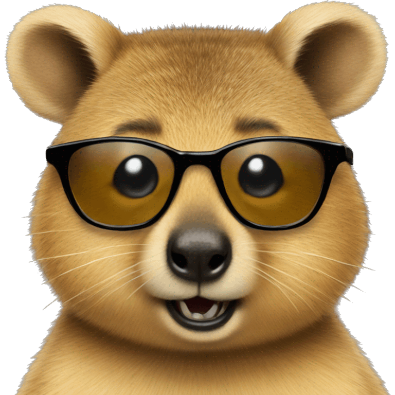 Quokka with glassesdfdf emoji