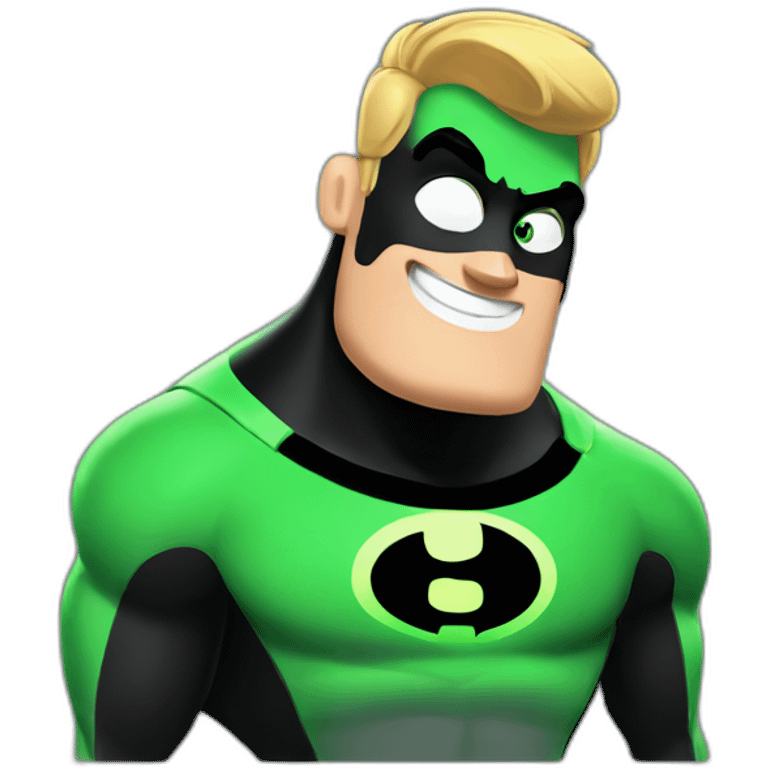 green mr incredible emoji