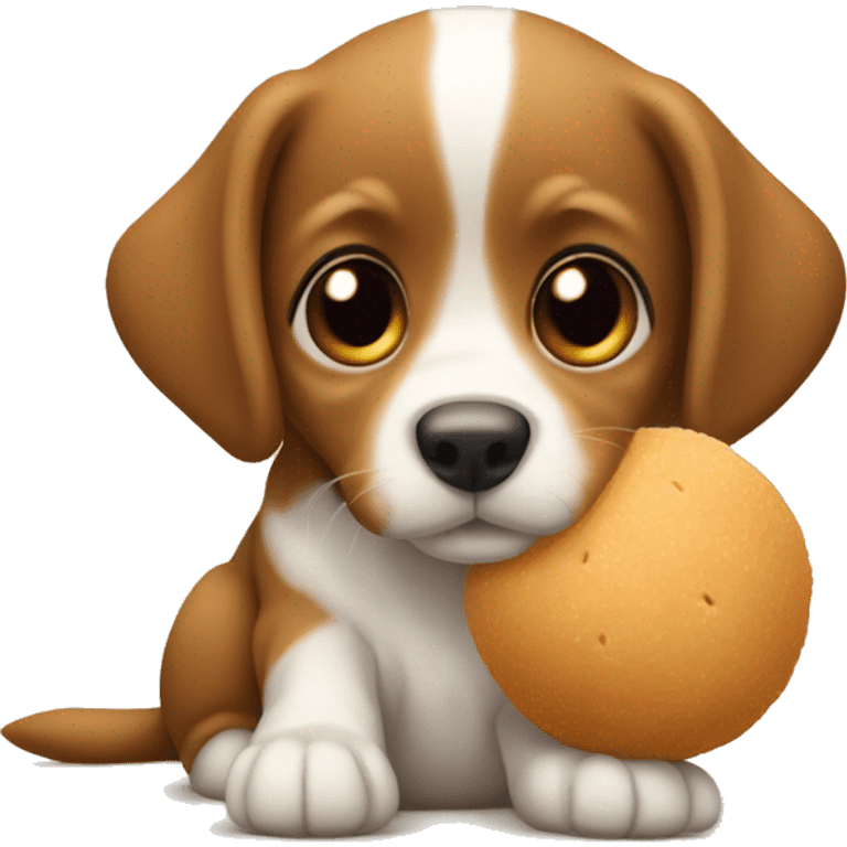 cachorro salsicha com bolinha emoji