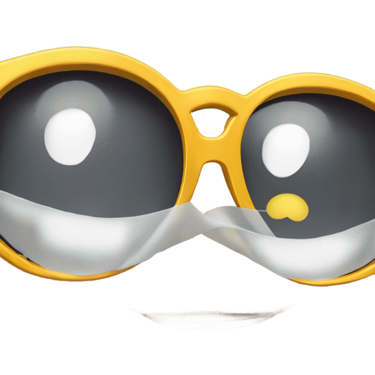 emoji de gafas de sol con boca de sorpresa y pulgares hacia arriba  emoji