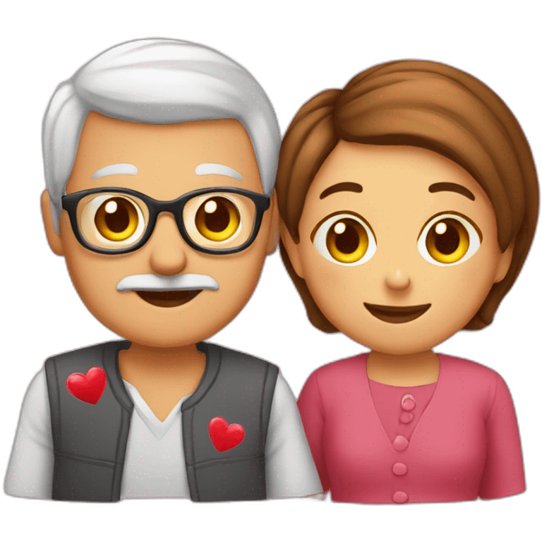 Grandparents in Day St Valentines  emoji