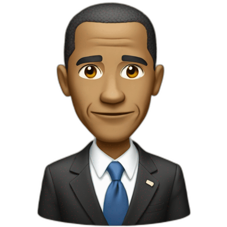 Obama qui rigole emoji