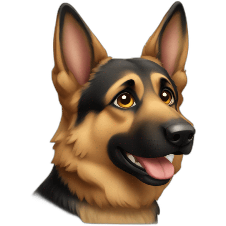 German shepherd  emoji