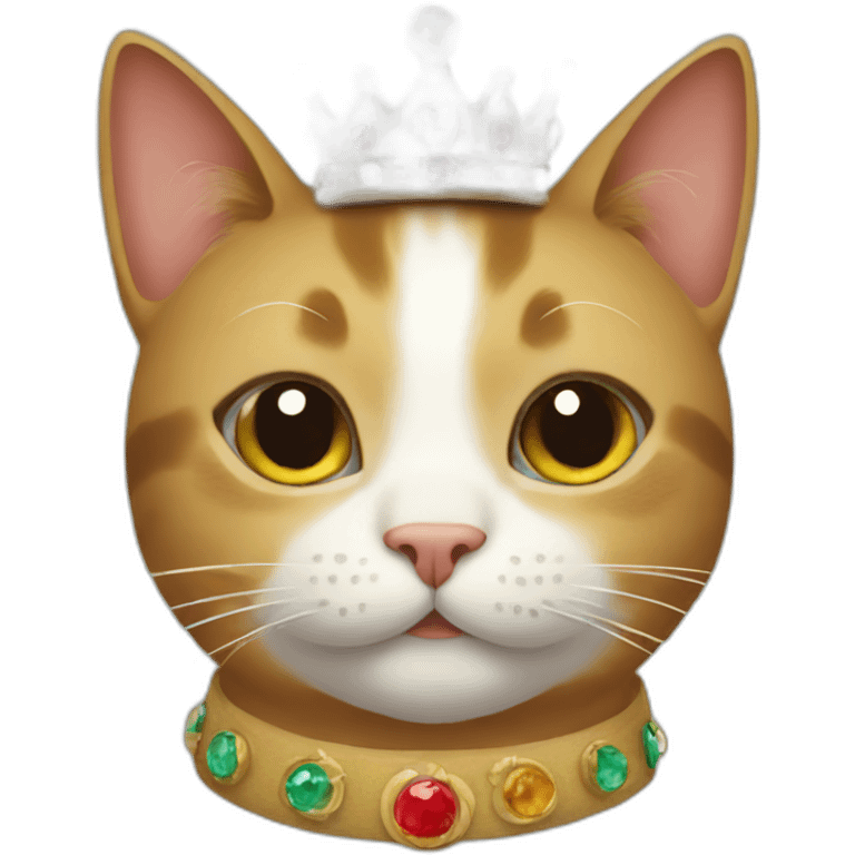 cat with a crown emoji