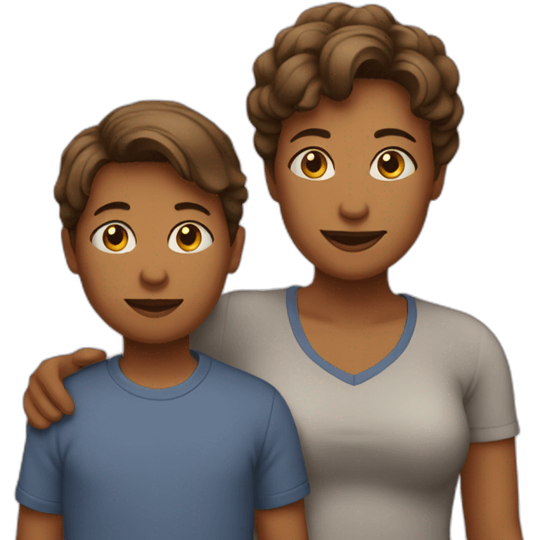 Mother and son  emoji