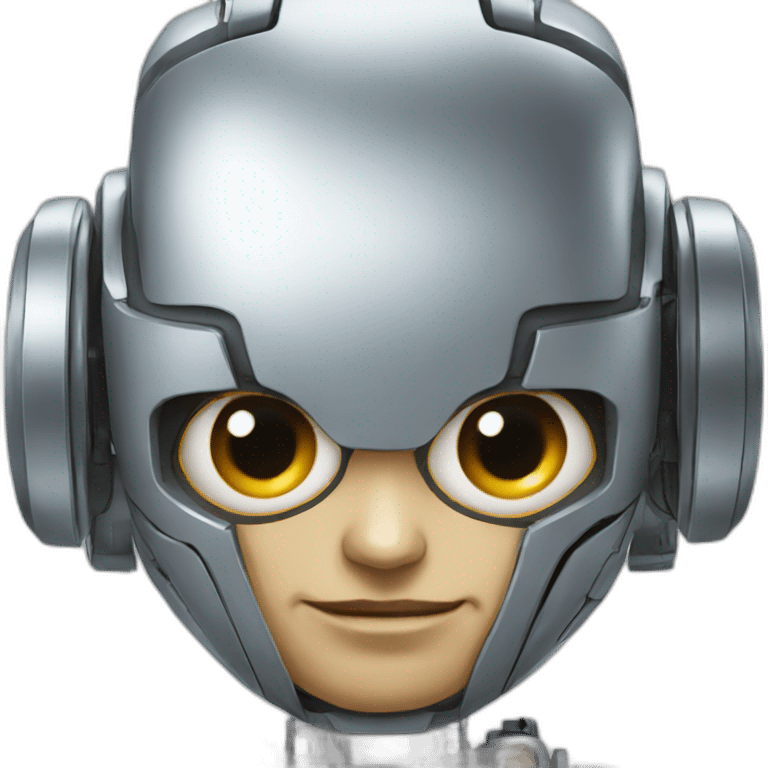 robot, big close-up emoji