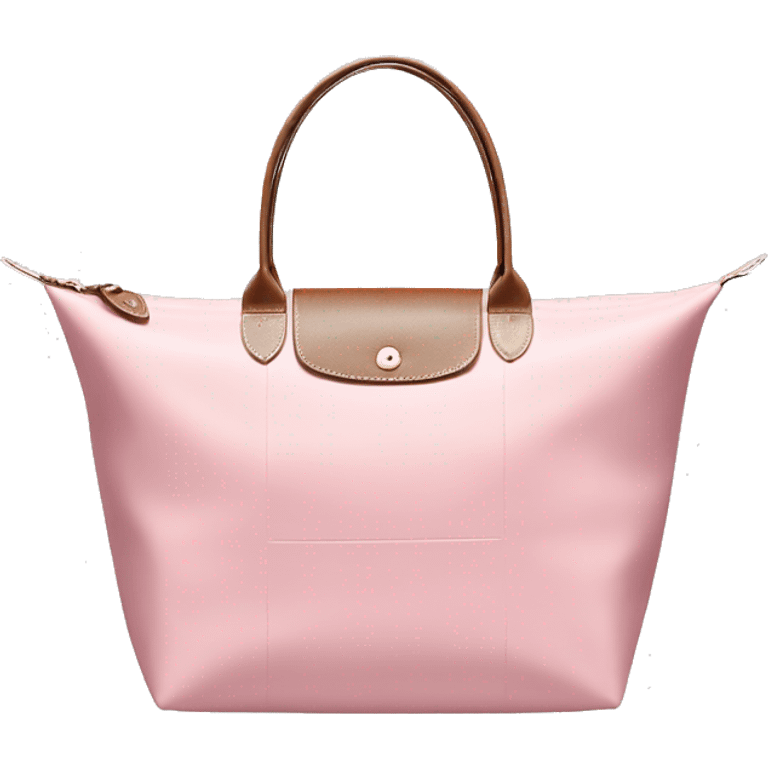 longchamp light pink bag emoji