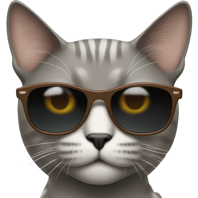 Cat with sunglasses emoji