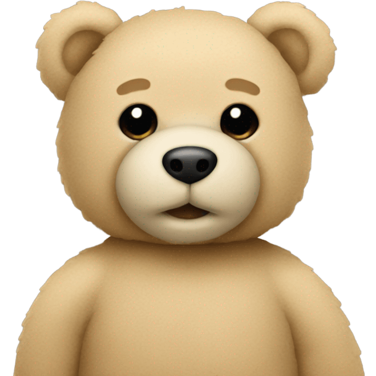 Beige teddy bear emoji