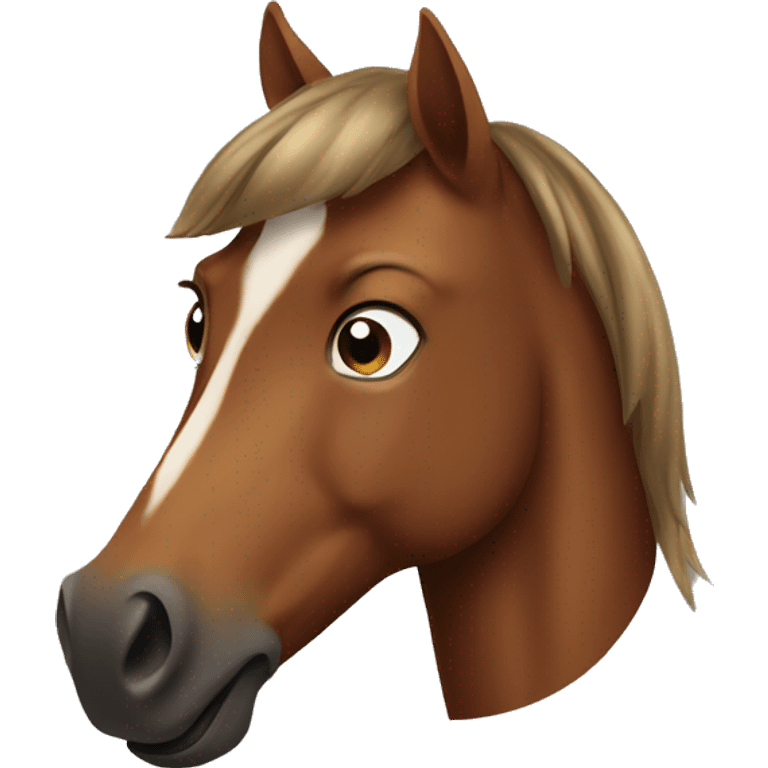 brown horse mockingly emoji