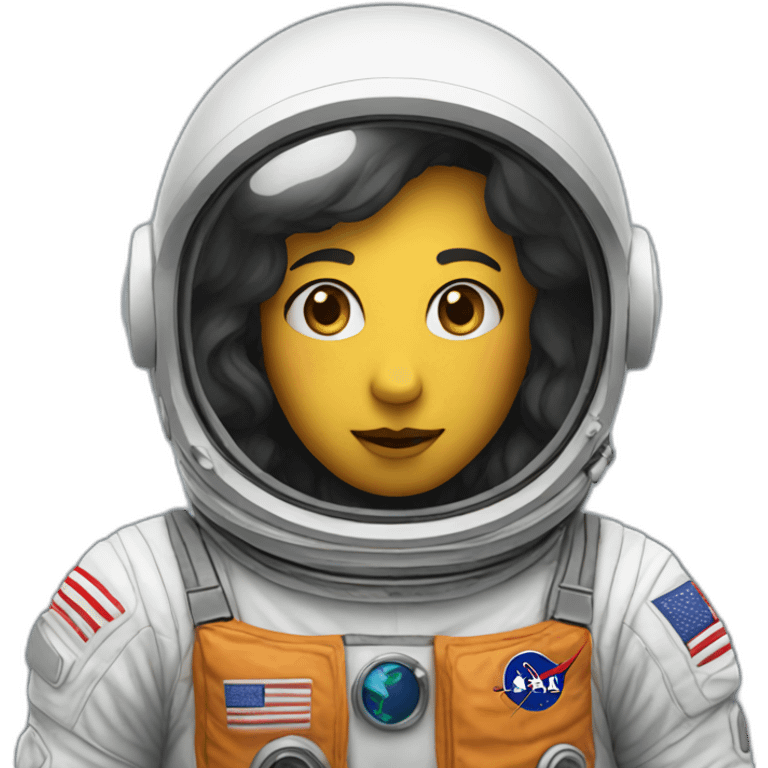 curious person in astronaut  emoji