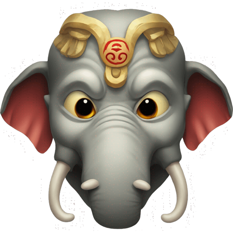 oni japanese mask elephant emoji