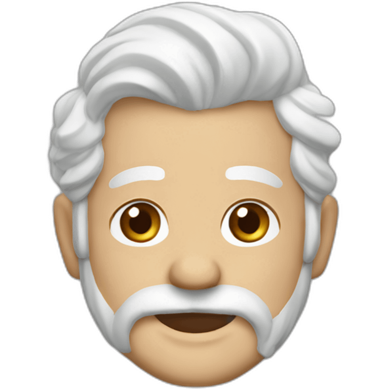 Notre dame leprechaun white hair and a brown beard emoji