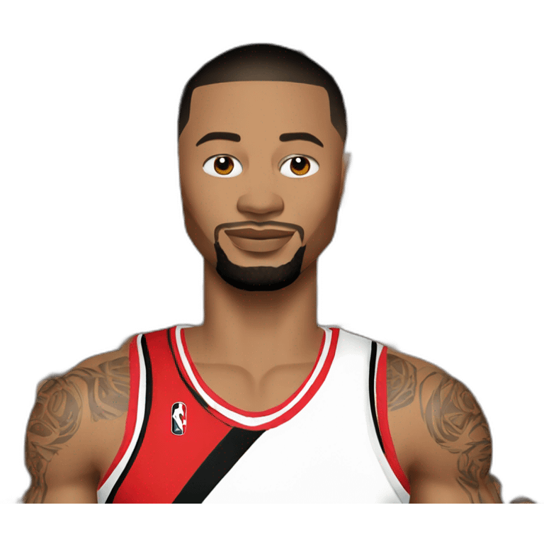 damian lillard left blazers emoji