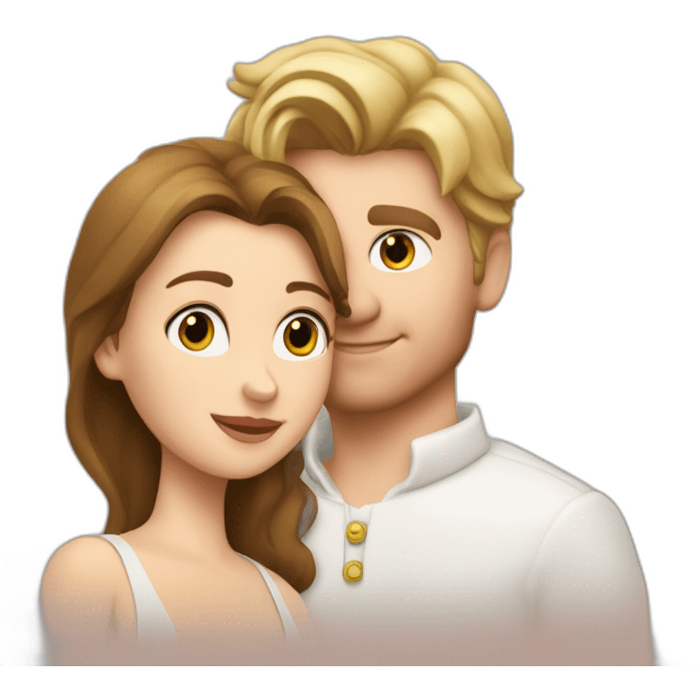 Belle and sebastien, boy with white dof emoji