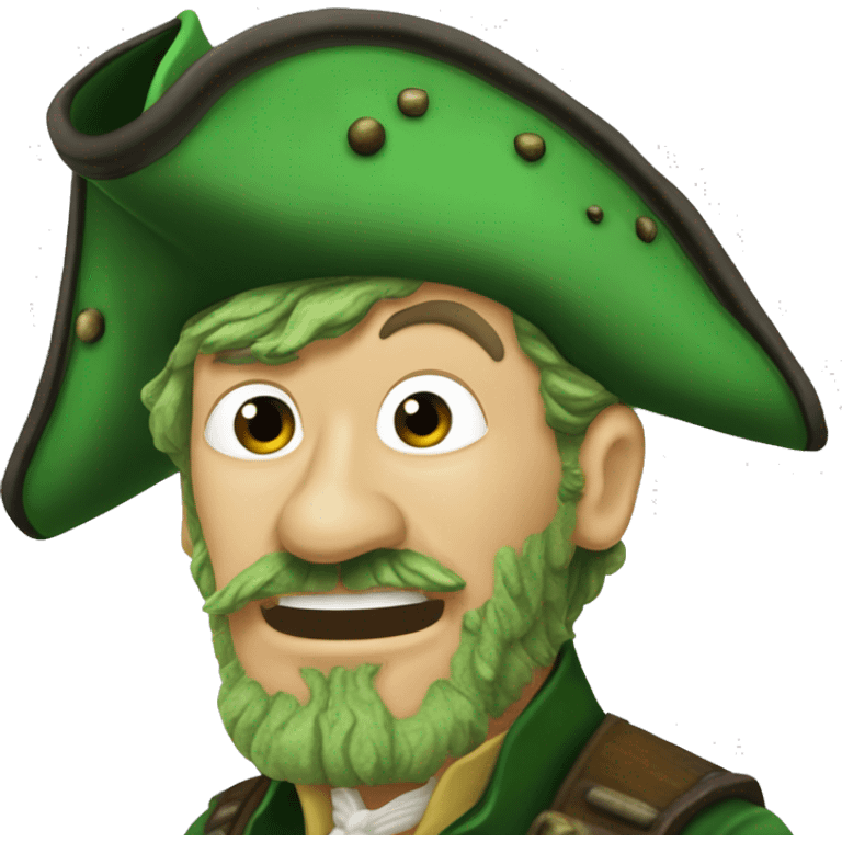 Bootstrap Bill Turner from Pirates of the Caribbean, in his green, barnacle-encrusted, state. emoji