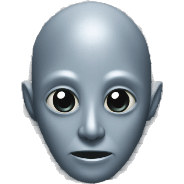 Gray alien tile mosaic emoji