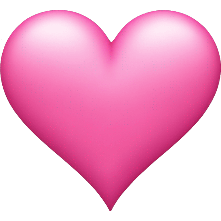 Pink heart with initial M in the center cersive emoji