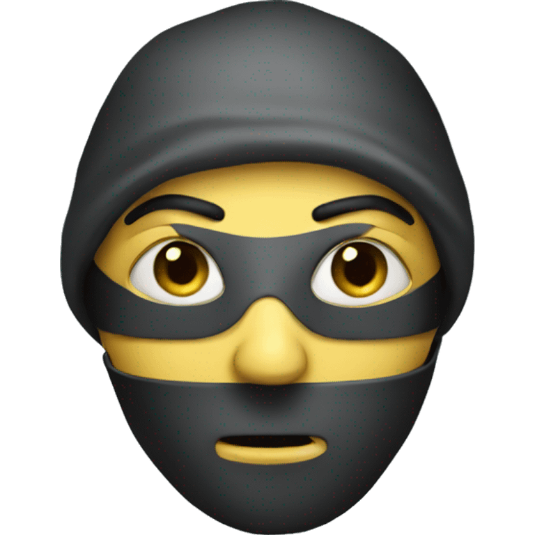 thief with mask (robot version) emoji