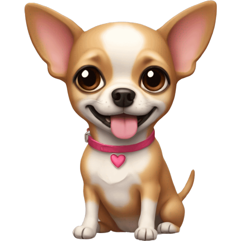 A chihuahua in love  emoji