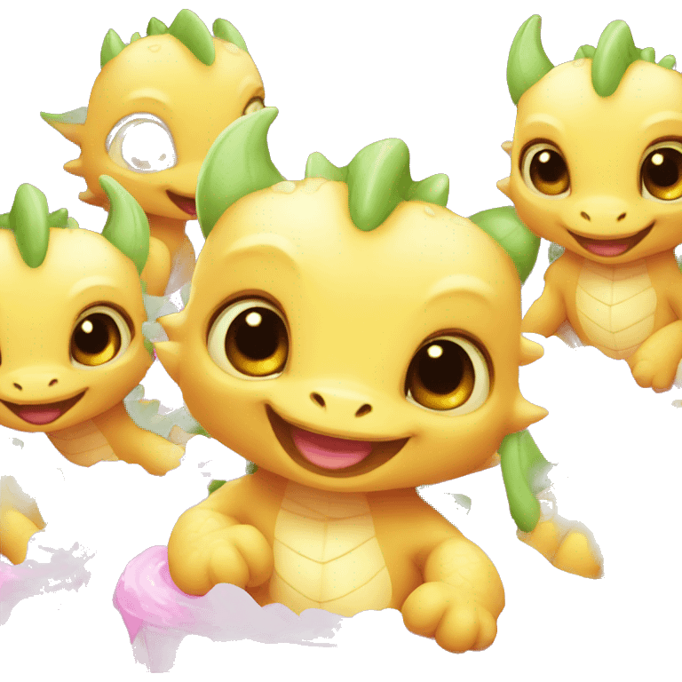 baby dragon party emoji