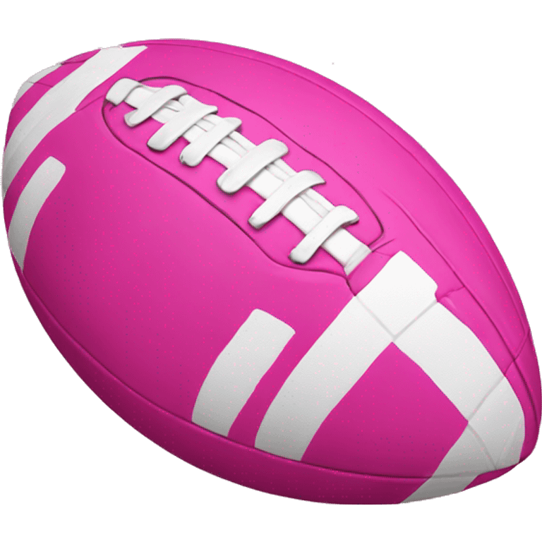 Pink football emoji