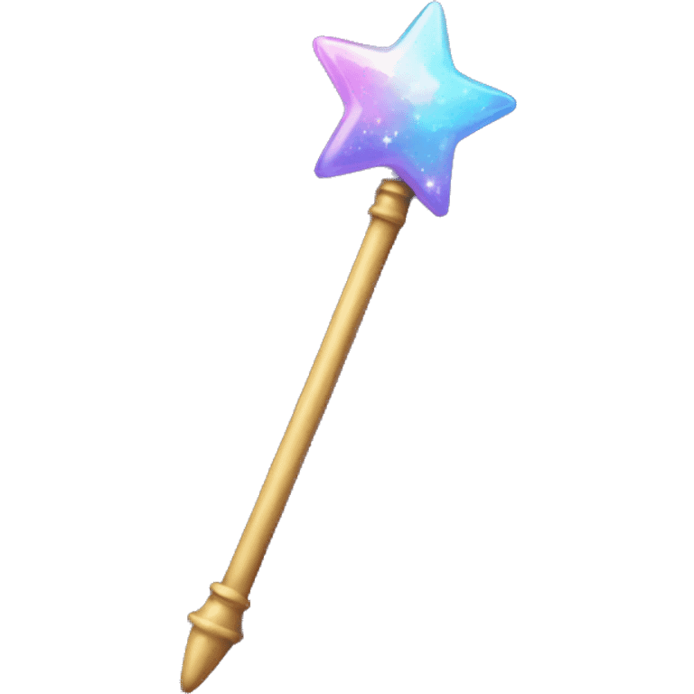 wand and magical stars emoji