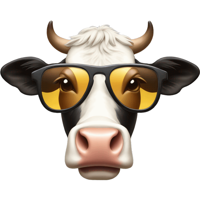 cow with sunglasses emoji