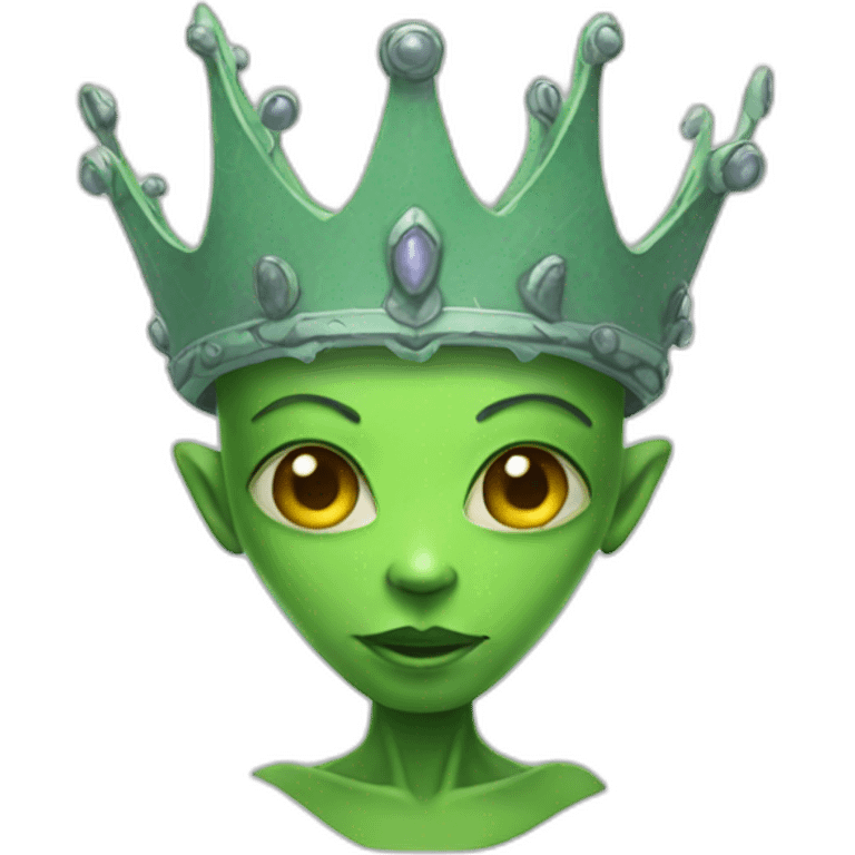 Crowned Alien emoji