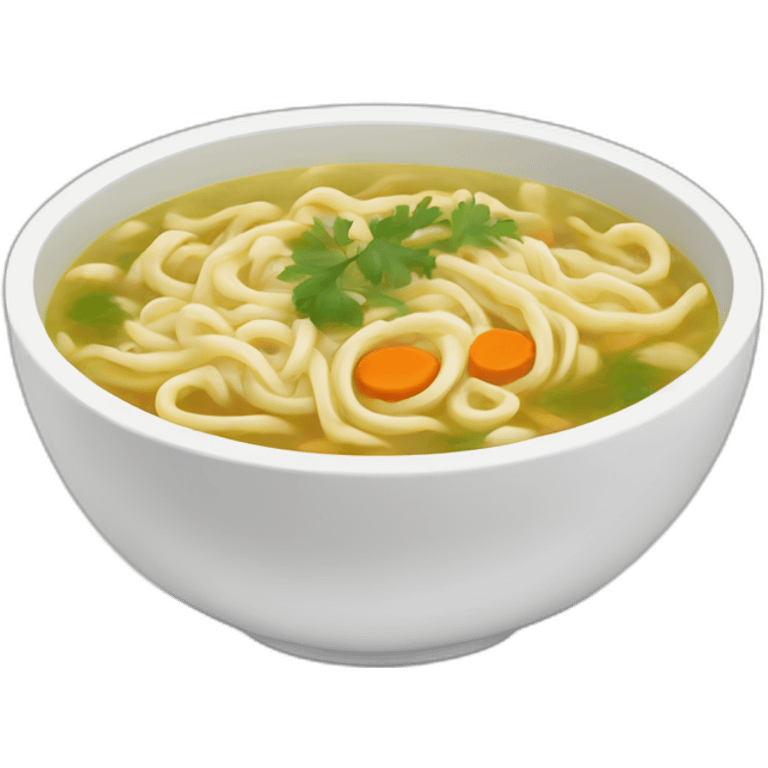 chicken noodle soup emoji