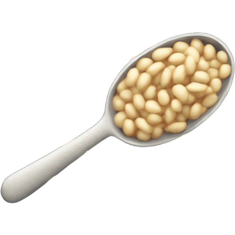 a spoonful of navy beans emoji